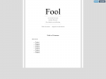 Fool - The Forest
